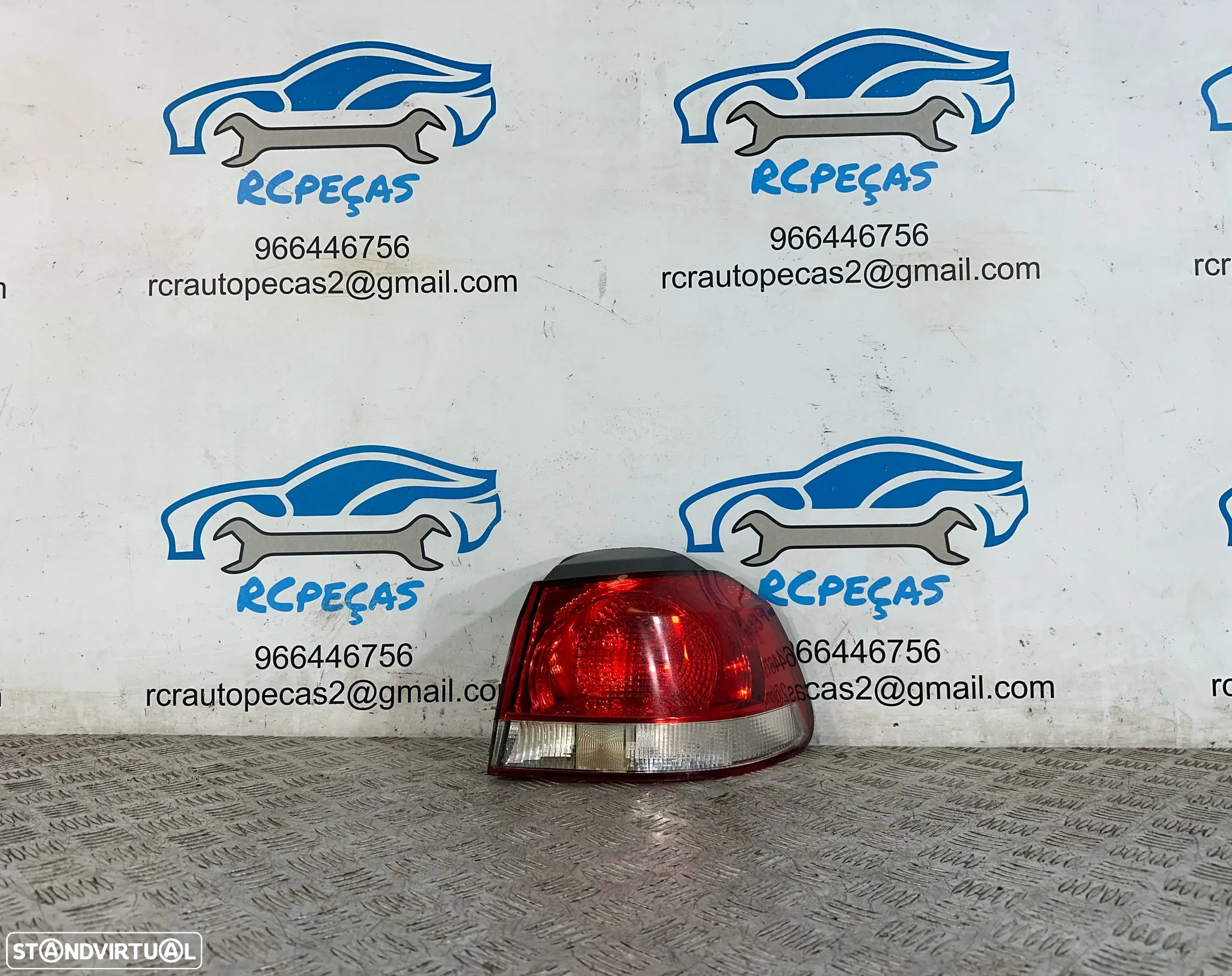 .Conjunto Farolins Tras Traseiro Direito Esquerdo Original Volkswagen VW Golf 6 Mk6 5K0945112 5K0945111 2008 a 2013 - 9