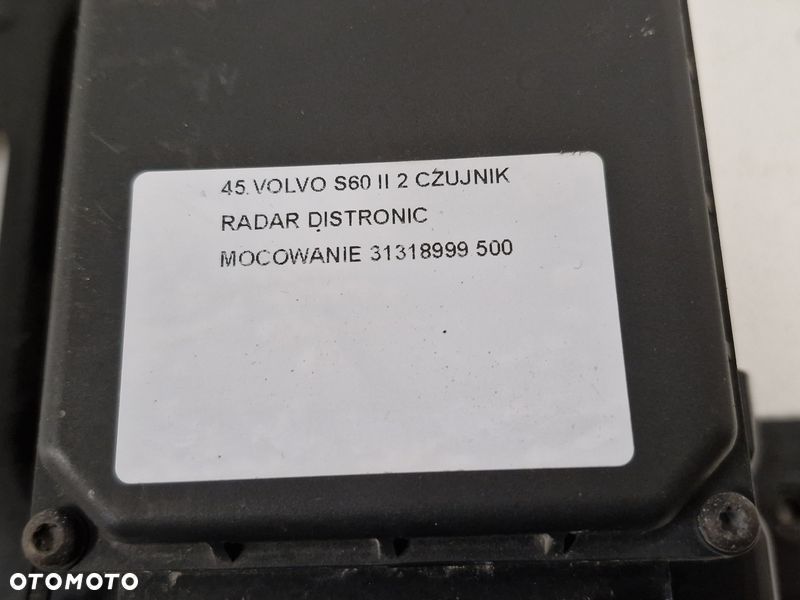 VOLVO S60 II 2 CZUJNIK RADAR DISTRONIC MOCOWANIE 31318999 - 2