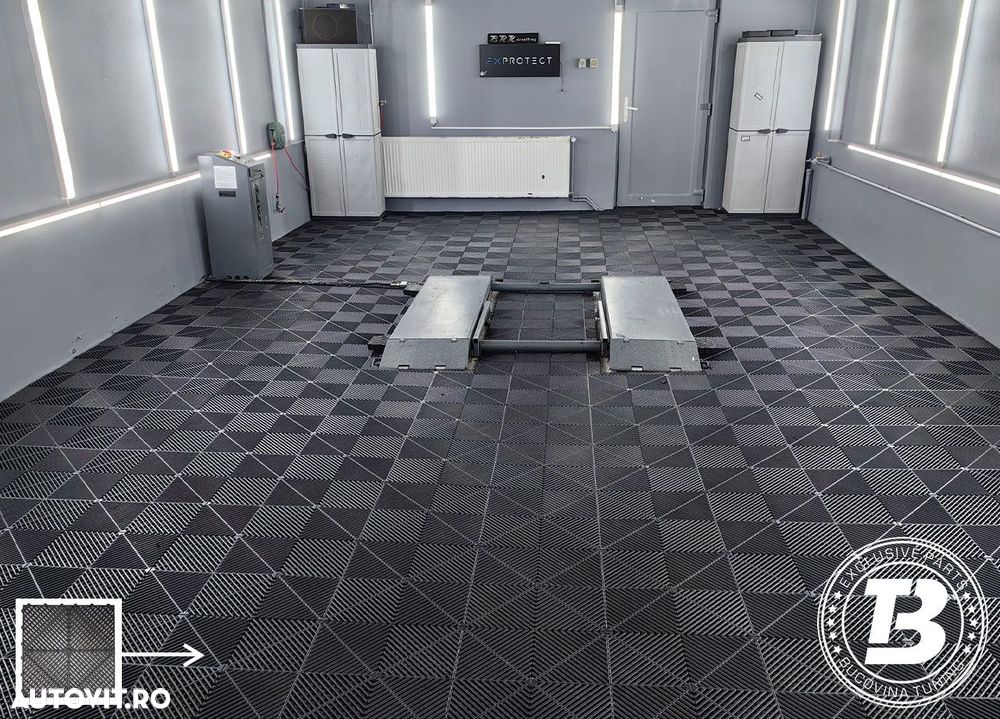 Pardoseala Modulara pentru Garaj si Ateliere Detailing - Negru - 5