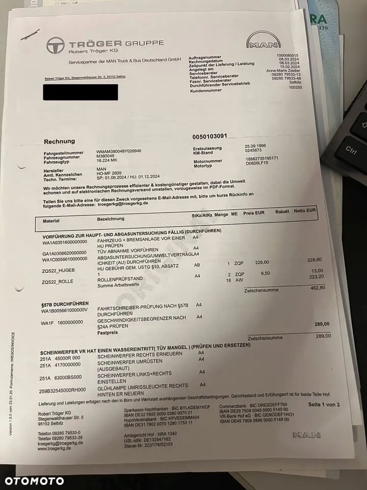 MAN 18.224 SILENT F2000 klima bramowiec do zabudowy kiper wywrotka 18 224 - 16