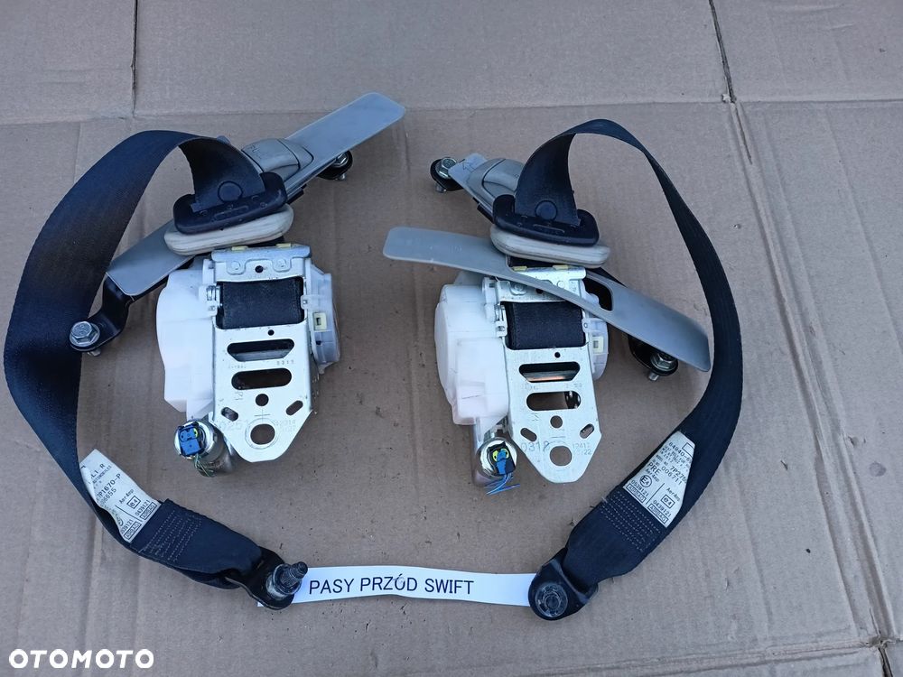 KOMPLET PASÓW pasy przód napinacze pasów lewy SUZUKI SWIFT MK7 - 8
