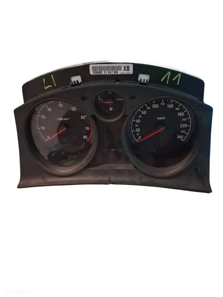 Licznik Zegary OPEL ASTRA H 13308982 - 1