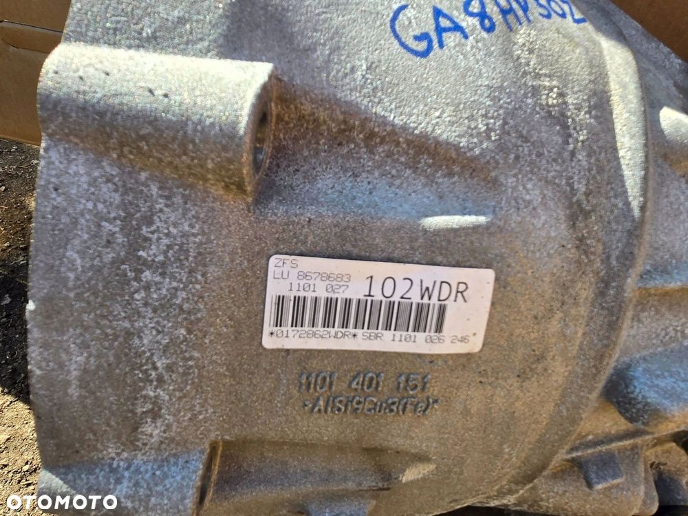 skrzynia biegów bmw 8hp50z wdr 8678683 kompletna nr mag 606s - 6