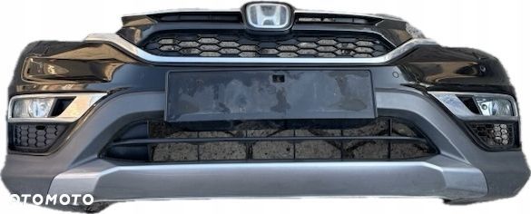 honda cr-v iv zderzak przedni atrapa pod radar czujniki pdc halogeny lift - 3