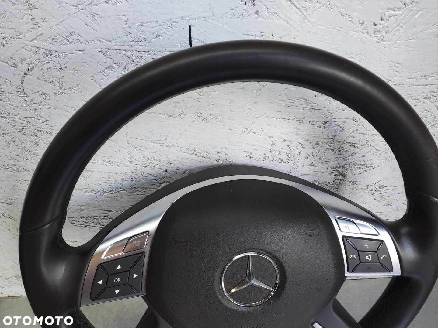 MERCEDES C W204 LIFT KIEROWNICA SKÓRA BRĄZOWA PODUSZKA - 13