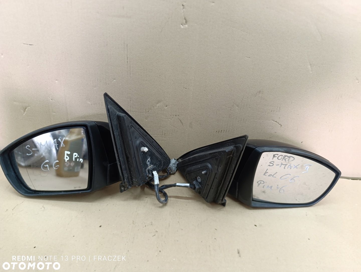 FORD S-MAX MK1 G6 LUSTERKO LEWE 5 PIN LUB PRAWE 6PIN - 1