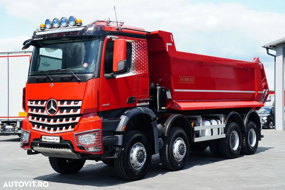 Mercedes-Benz AROCS 4145 / 8x8 / BASCULATOR SPATE / SKIBICKI / EURO 6 - 8