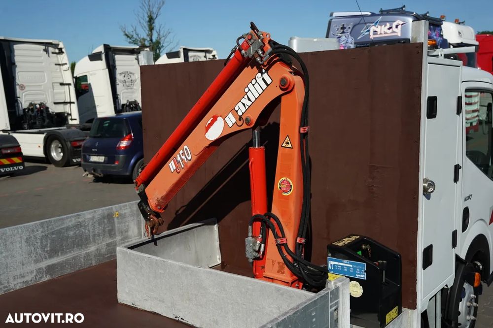 Renault MAXITY 140 DXI / BASCULATOR / + HDS FASSI F22A / CAPACITATE DE RIDICARE 995 KG / ATRACȚIE 5,5 M / IMPORTAT - 23