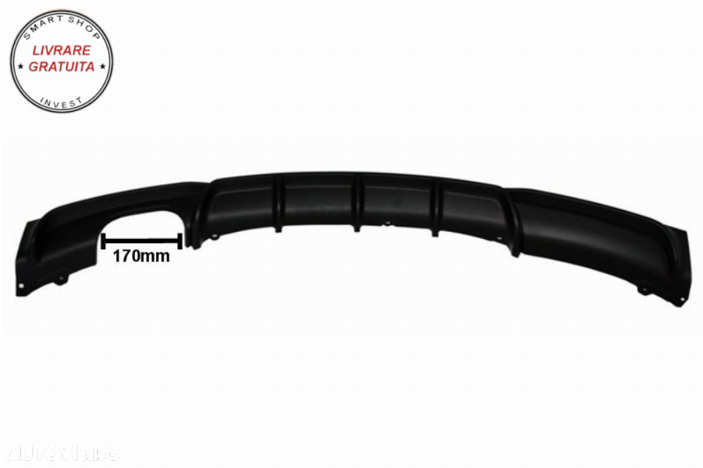 Difuzor Bara cu Toba Ornament Evacuare Fibra Carbon Mat BMW Seria 3 F30 F31 (2011-- livrare gratuita - 6