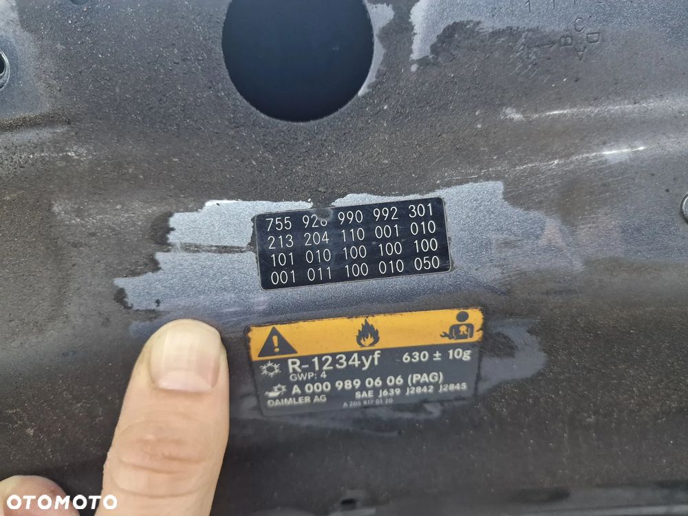 MERCEDES E-KLASSA W213 16- MASKA , NR 213204110001010 / A2138870203 , NR AUKCJI NM2 - 27