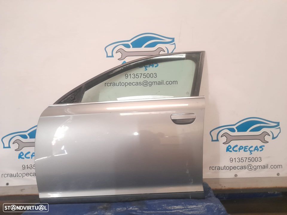 PORTA FRENTE FRONTAL ESQUERDA AUDI A6 C6 SEDAN CARRO FECHO ELEVADOR MOTOR PUXADOR VIDRO - 1