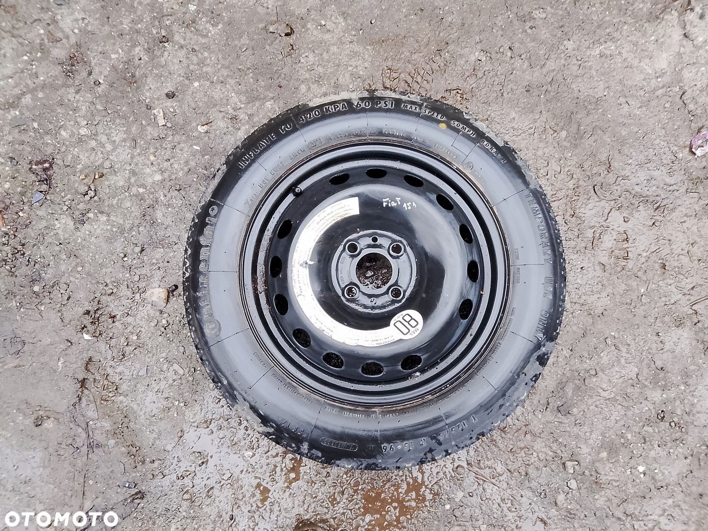 Koło Dojazdowe 15" Fiat 4X98 125/90R15 - 1