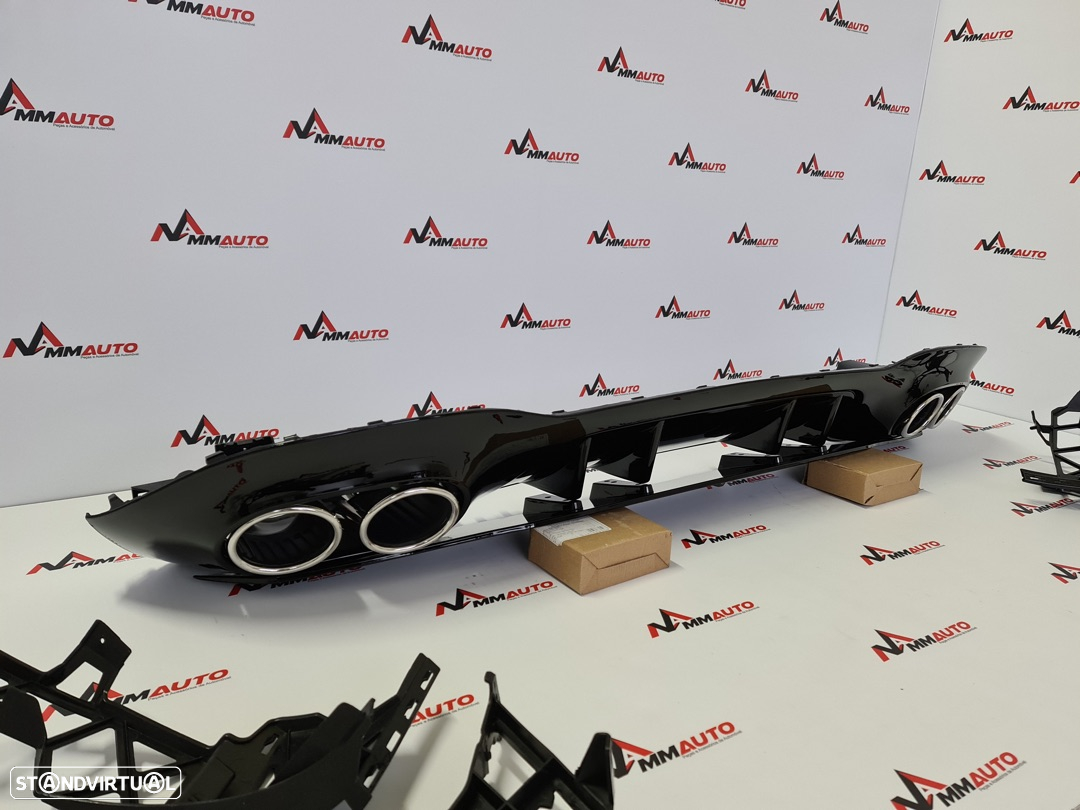 Difusor Traseiro Mercedes Classe A W177 Look A45 (Ponteiras Cromadas) - 3