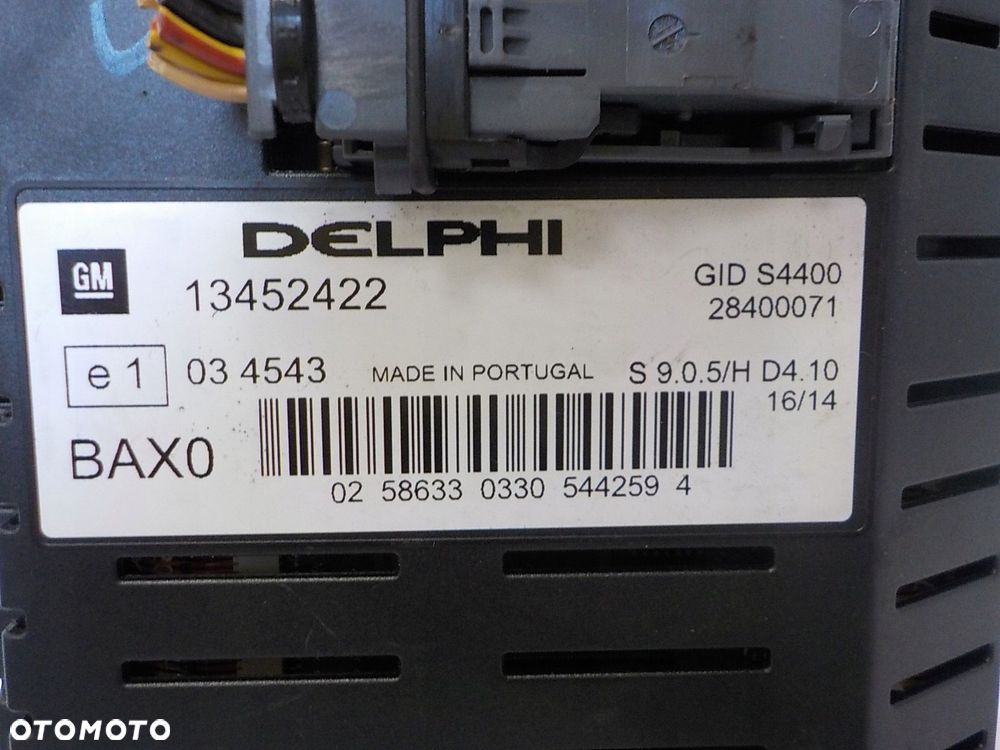 OPEL CORSA D WYŚWIETLACZ EKRAN NAWIGACJI 13452422 - 2
