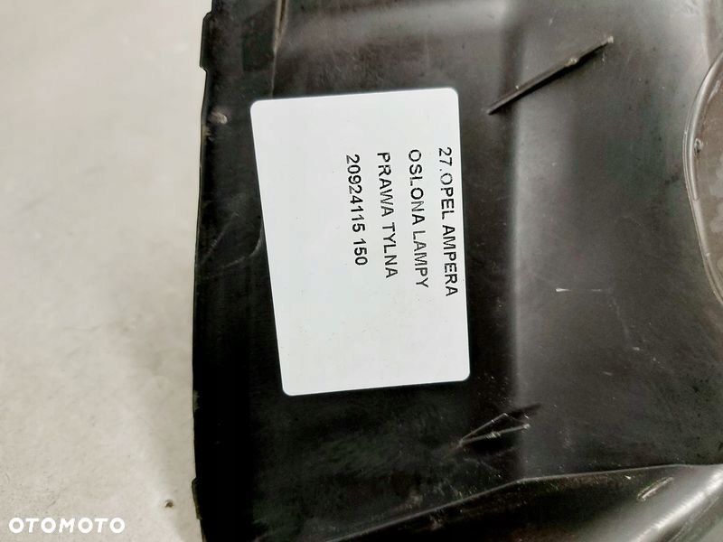 OPEL AMPERA OSŁONA LAMPY PRAWY TYŁ PRAWA TYLNA ZAŚLEPKA 20924115 - 4