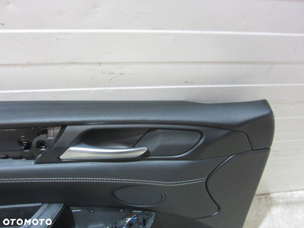 BMW X3 F25 BOCZEK CZARNY  DRZWI SKÓRA NEVADA LEWY PRZÓD 51417394527 7279855 - 2