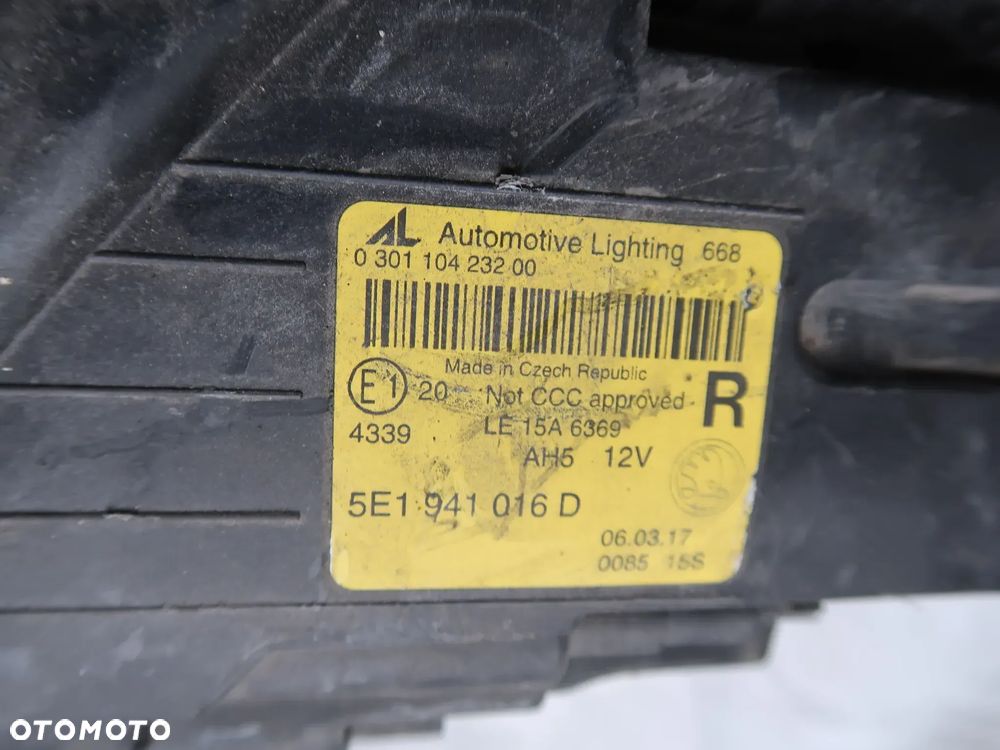 Lampa przednia Skoda 5E1941016D - 4