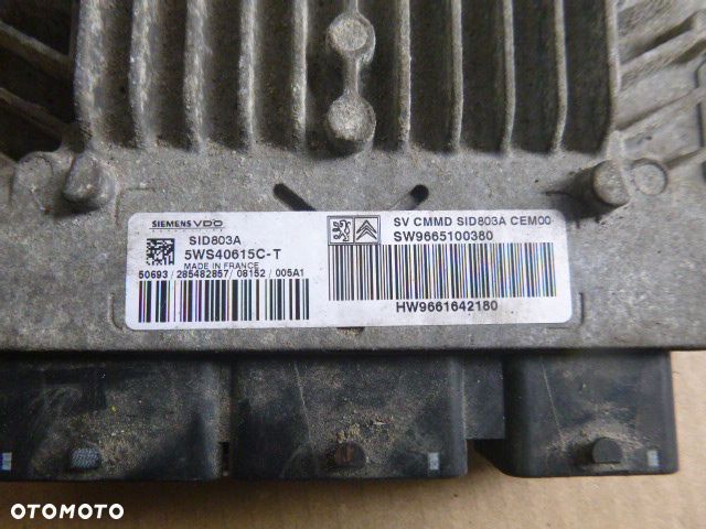 ZESTAW STARTOWY KOMPUTER STACYJKA IMMOBILIZER CITROEN C8 2.0 HDI - 30