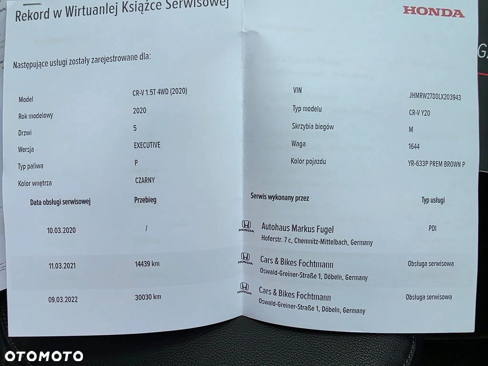 Honda CR-V 1.5T 4WD Executive - 34