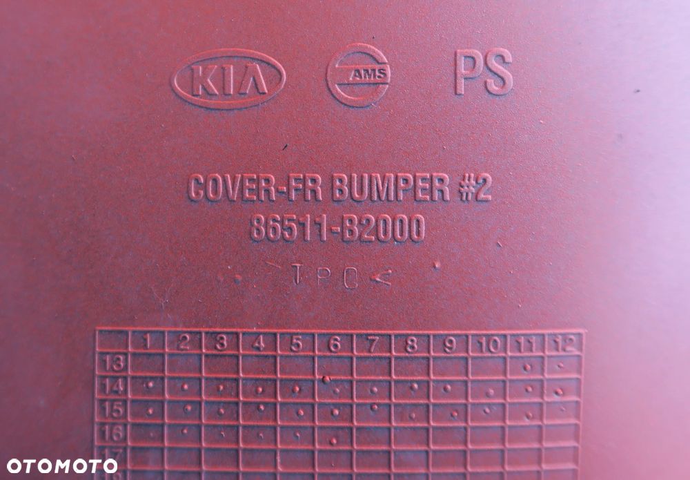 KIA SOUL 2 II 2014 - 2018 zderzak kratka listwa przód ORYGINAŁ OE - 13