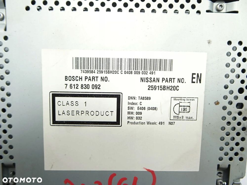 radio cd nissan qashqai j10 lift 10-13 r. - 6