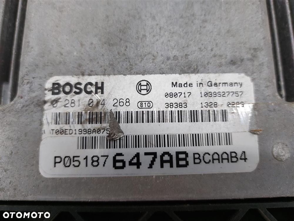 Komputer sterownik silnika Dodge Caliber 2,0 CRD 0281014268  P05187647AB - 3