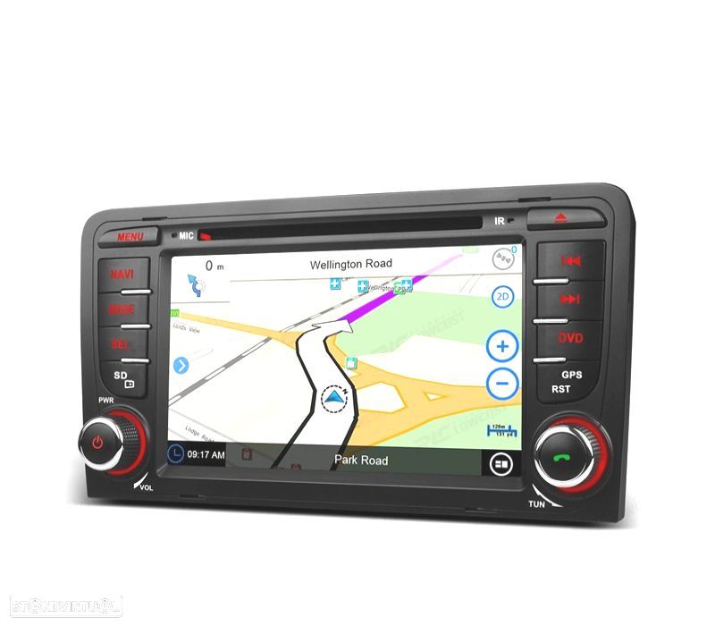 AUTO RADIO 2DIN 7" PARA AUDI A3 8P 03-12 USB GPS TACTIL HD - 2