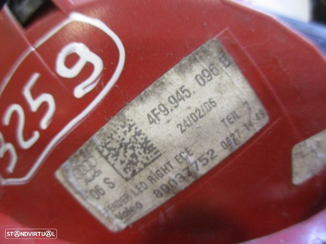 Farol Tras 4F9945096B AUDI A6 4F FASE 1 2006 2.0TDI 140CV 5P AZUL ESCURO DRT ORIGINAL VALEO Danificado - 7
