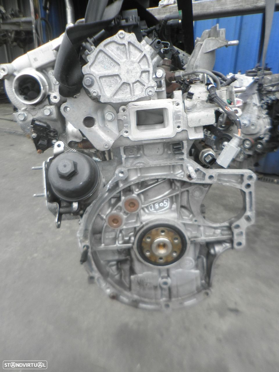Motor 9HP 9H06 PEUGEOT 2008 2014 1.6HDI 92CV 5P CINZA - 2