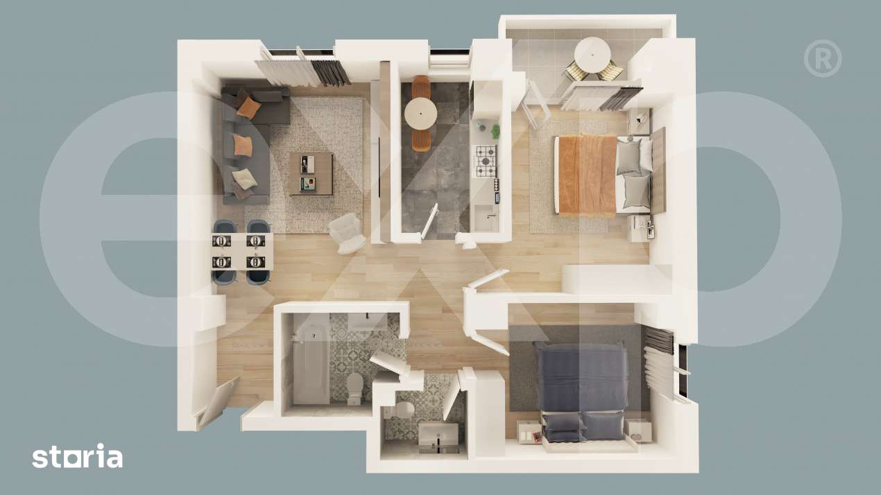 Apartament 3 camere in Mioveni | Bloc Nou 2026 - Imagine principală: 3/7
