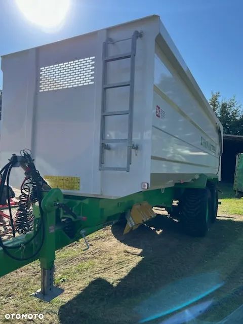 Pronar Przyczepa skorupowa T669 /T-700 XL tandem 14 ton, nadstawy, plandeka, oś skrętna - 16