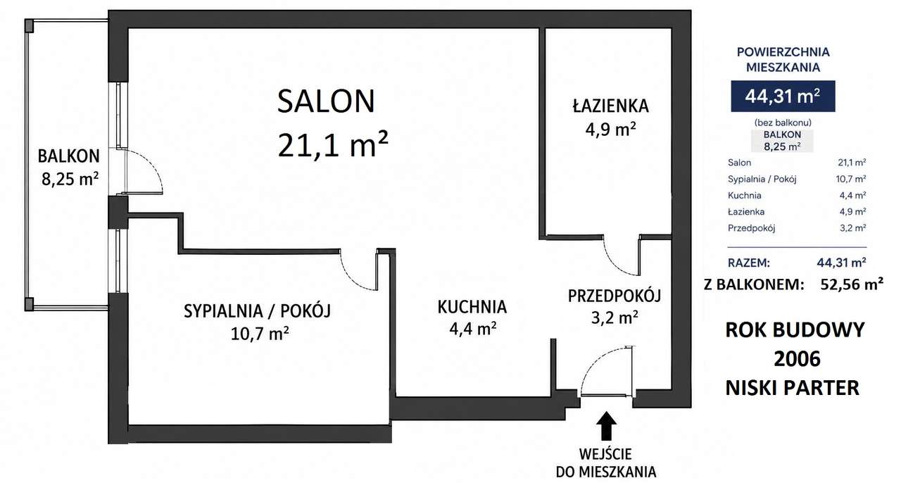 Mieszkanie na sprzedaż, 2 pokoje, 44 m², Władysławowo