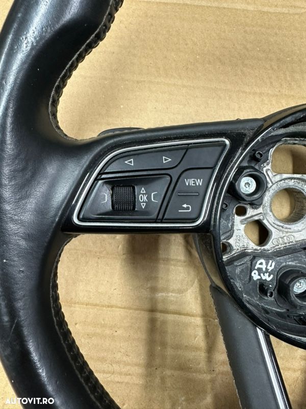 Volan piele cu padele si comenzi AUDI A4, S4 S-Line B9 an 2016-2020 - 2