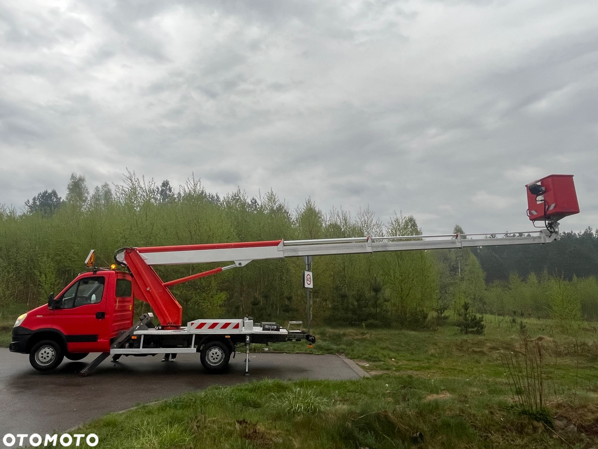 Iveco Podnośnik Koszowy Zwyżka Multitel 202 Ds 20,2 Metra 10 m w Bok UDT jak Ruthmann Wumag Gsr - 31