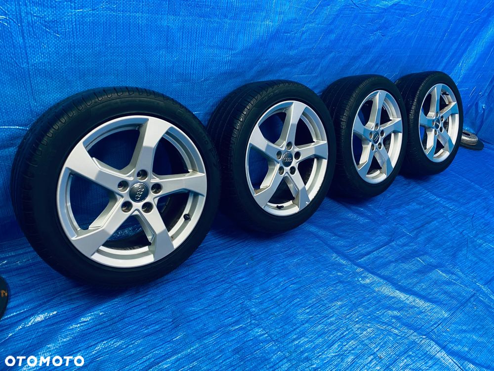 KOŁA KOŁO 17 FELGA ALUMINIOWE ALUSY 17" x 7,5J  5X112 ; 57,1mm ET51 KOMPLET ; OPONY LETNIE LATO ; AUDI A3 8L 8P 8V 8Y A4 B5 B6 B7 ; VW GOLF V VI VII VIII PASSAT B5 B6 B7 B8 ; SKODA OCTAVIA SUPERB SEAT ITP. ORYGINAŁ 8V0601025CT AUDI - 2