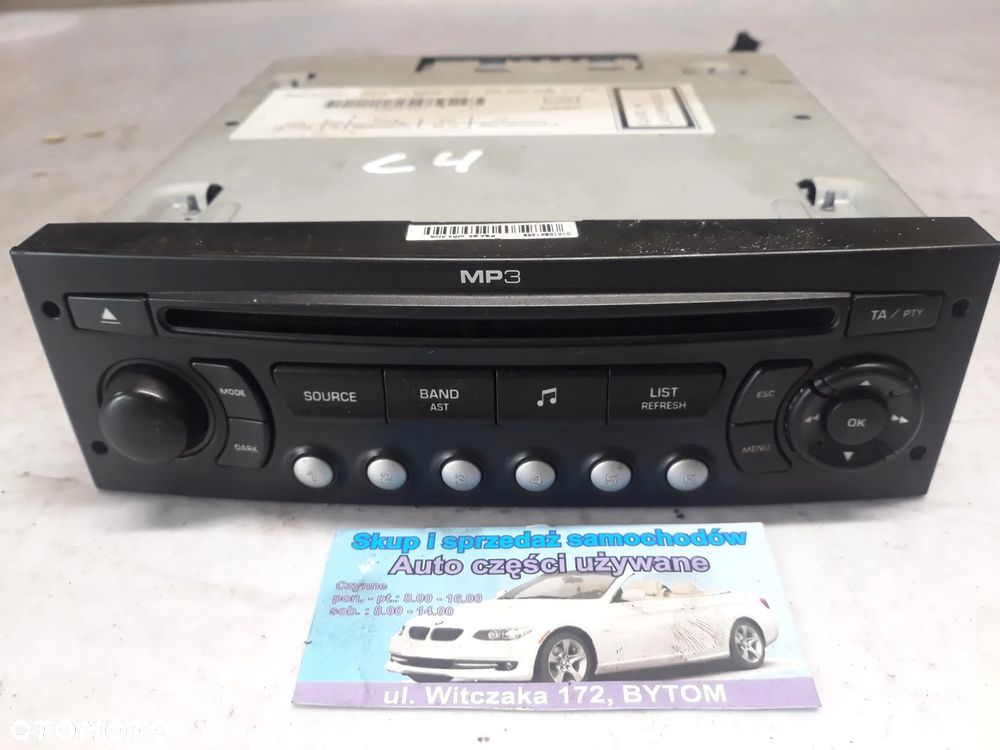 RADIO CITROEN C4 I LIFT  2009r  966640307701 - 1