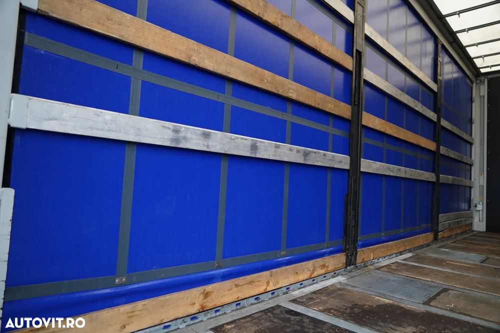 Wecon REMORCA - 7,7 M / AXĂ CULISANTĂ / ACOPERIȘ CULISANT / ȘINGURI CĂRUCIOR / SAF - 21