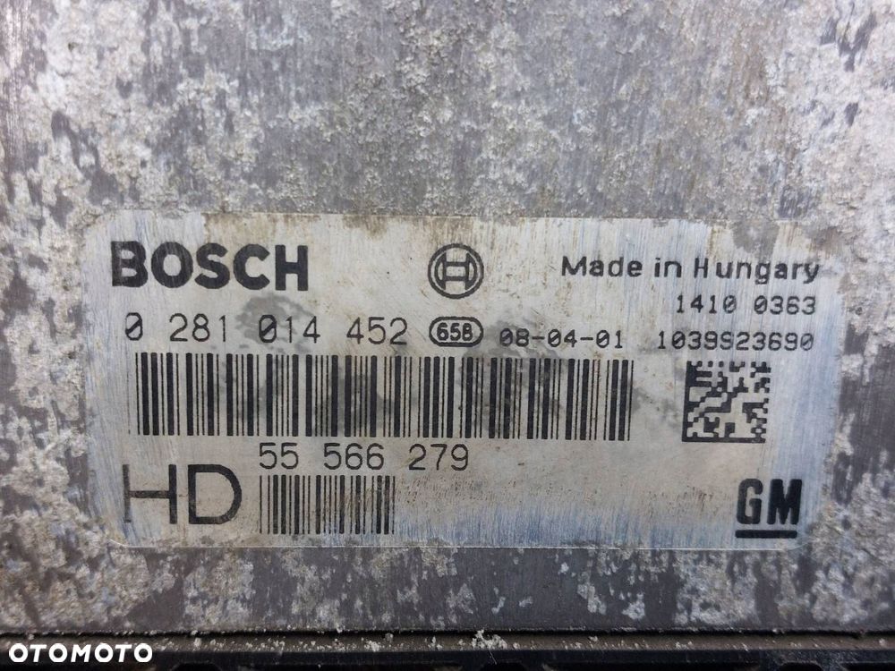 ZESTAW STARTOWY OPEL ZAFIRA B 1.9 CDTI 55566279 0281014452 13276153KE - 2