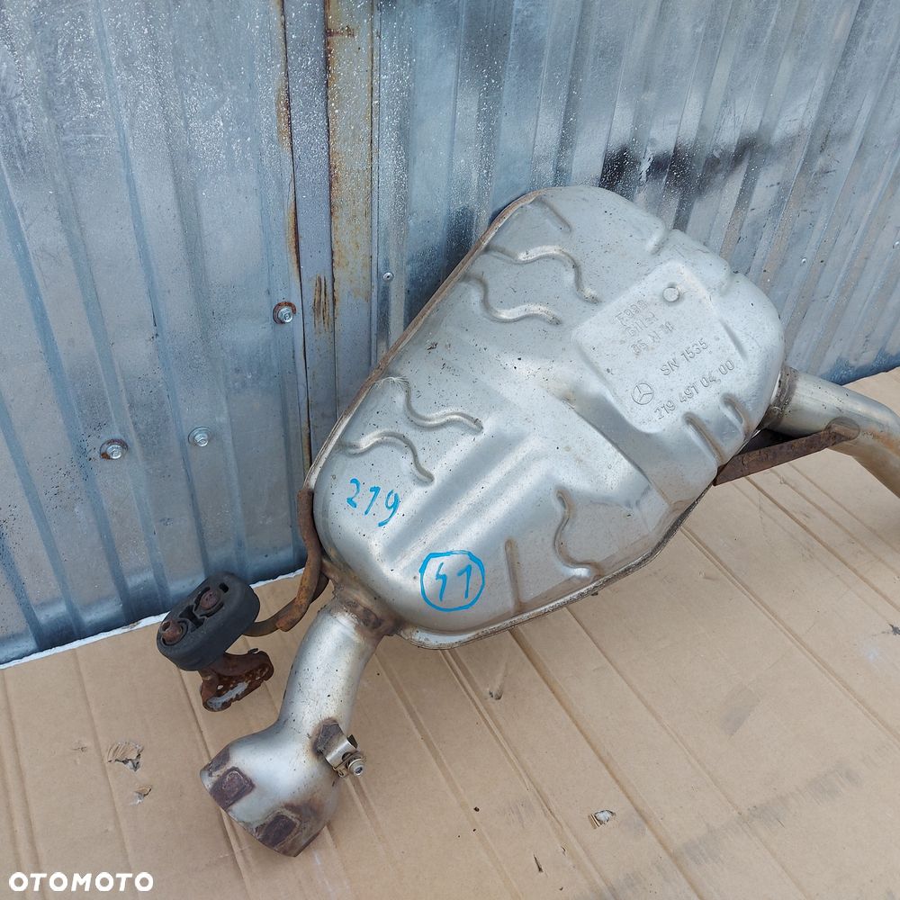 TLUMIK KONCOWY RURA WYDECHOWA WYDECH PRAWY MERCEDES CLS W219 ORYGINAL DEMONTAZ 2194910400 - 2