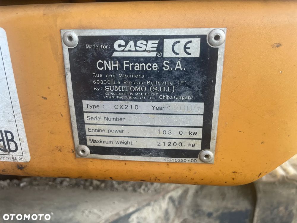 Case CX 210 - 6