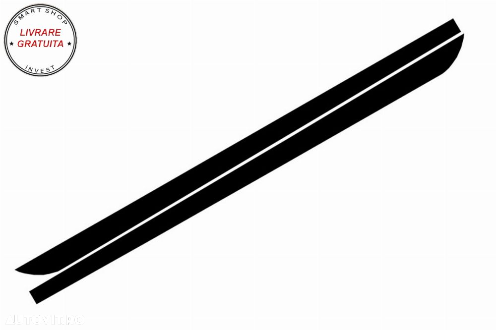 Stickere Laterale Negru Mat BMW Seria 5 F10 F11 (2011-up) M-Performance Design- livrare gratuita - 2