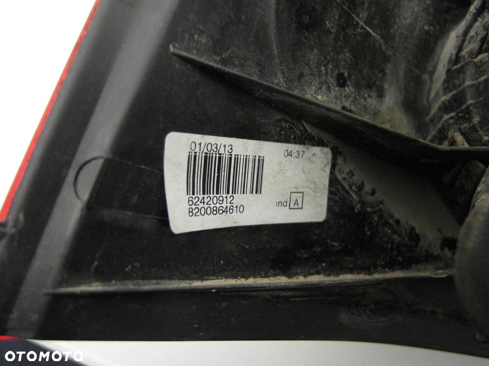 LAMPA PRAWA TYLNA DACIA LOGAN 62420912 8200864610 - 7