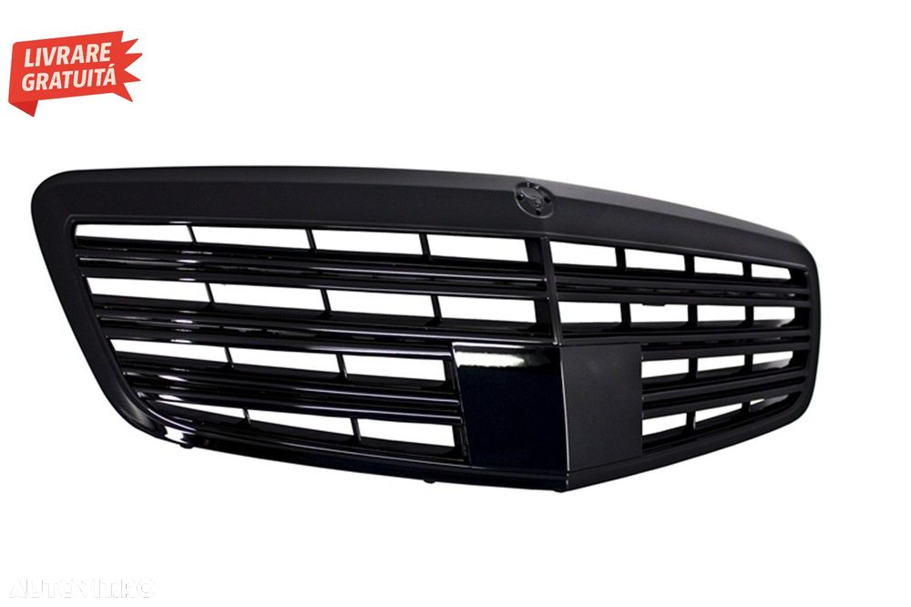 Pachet Exterior Complet Mercedes S-Class W221 (2005-2011) cu Grila Negru Lucios si- livrare gratuita - 9