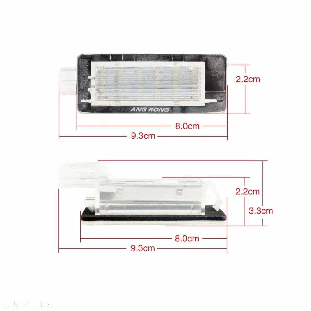 Set 2 Lampi Numar LED Portbagaj Renault Espace Scenic Laguna Fluence - 8