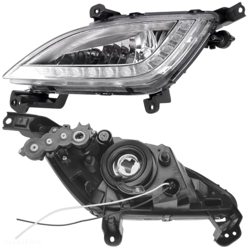 LAMPA PRZECIWMGIELNA HALOGEN LED LEWA 92201A6110 HYUNDAI i30 II 2011-2017 - 4