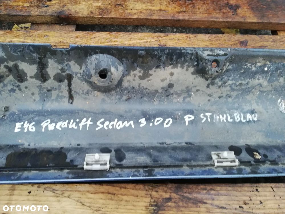 BMW E46 sedan przedlift listwa progowa lewa prawa StahlBlau - 6