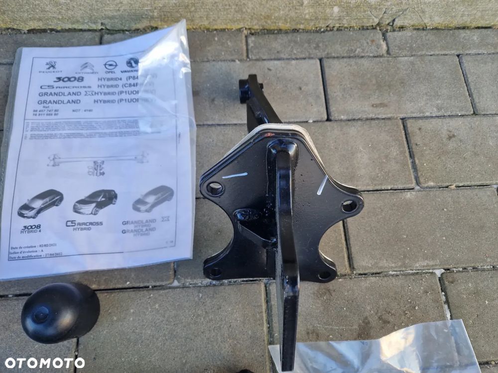 ELEMENTY MOCUJĄCE HAKA HOLOWNICZEGO PEUGEOT 3008 II CITROEN C5 AIRCROSS OPEL GRANDLAND X NOWE ORYGINALNE - 3