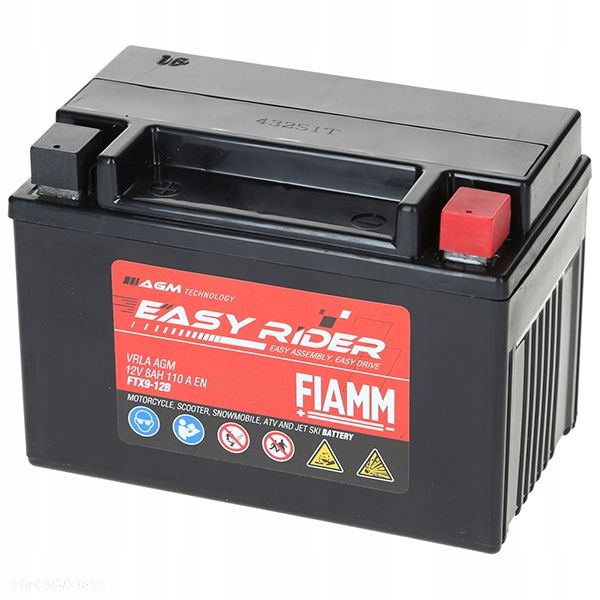Akumulator Fiamm Easy Rider FTX9-12B 8Ah 90A 15087105 - 5