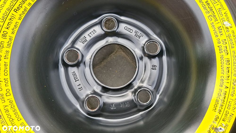 Koło Dojazdowe 17 Audi A4 B6 B7 5x112 ET 35 125/80 R17 8E0601027C - 2
