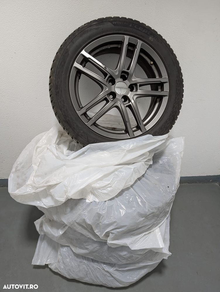 Jante DEZENT TZ 17" cu anvelope noi Hankook 205/55 R17 Winter Icept RS3 95V XL (DOT 2025) - 1